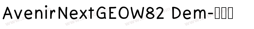 AvenirNextGEOW82 Dem字体转换
